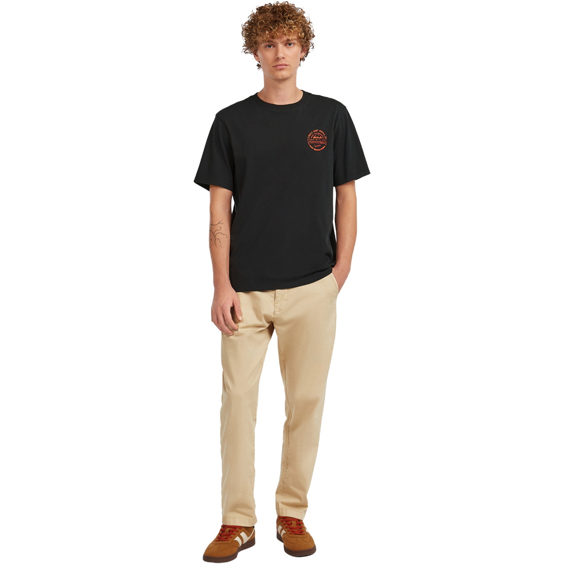 2025 O'Neill Männer Chest Print T-Shirt 2850322 - Black Out